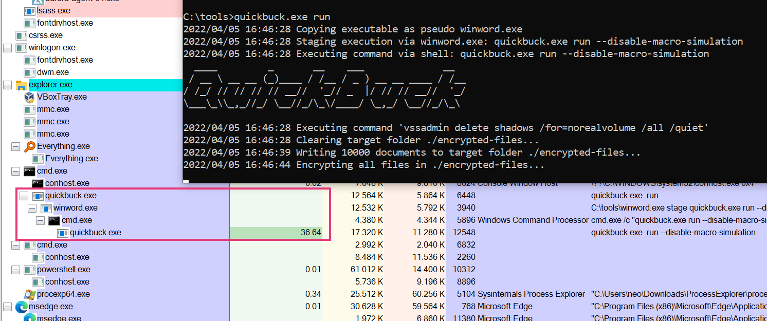 ransomware-simulator screenshot